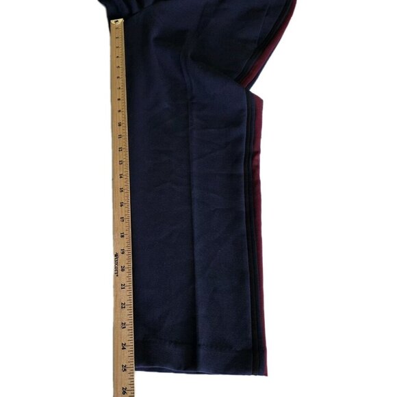 Old Navy Pants Womens 12 Navy Three Side Stripes High Waist Pull On Pockets Boho - Picture 9 of 16